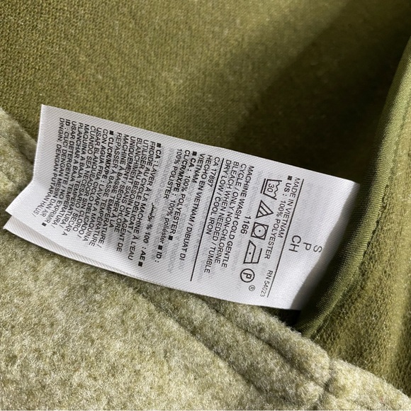 Old Navy Women’s Green Sherpa Wool Collar Green Jacket Size Small - Picture 7 of 8